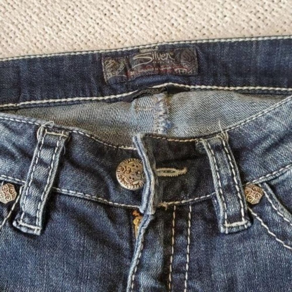 Silver Jeans Aiko Bootcut Sz. 26 x 31‎ Blue Jeans - Picture 3 of 11